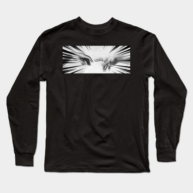 The Creation Of Adam Long Sleeve T-Shirt by Malevolent Shop